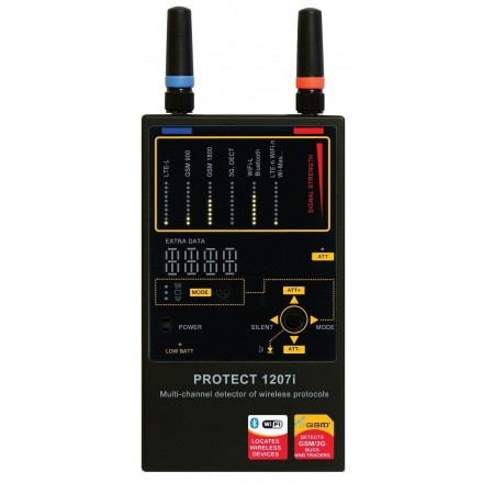 Detector Profesional de Microfoane-Camere-GPS 3G/4G/LTE/GSM/DECT/WIFI/Wi-Max Autentic TSCM [i1207]